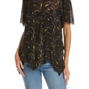 All Saints Nico top size 8. Loose fit, EUC.